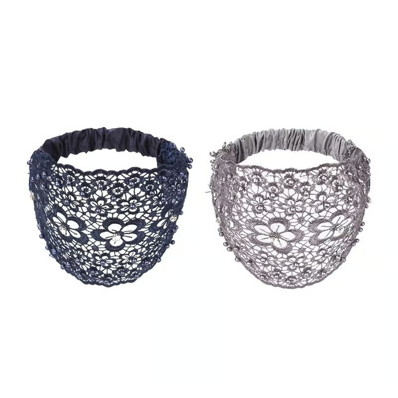 Plum Blossom Hollow Beaded Wide Headband