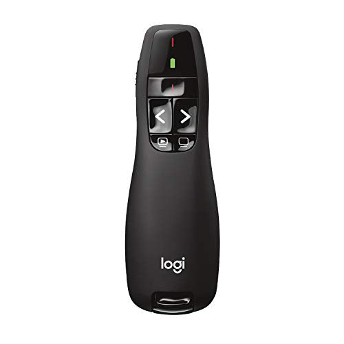 Logitech Wireless Presenter R400 USB A PowerPoint Clicker with Laser | USB-A connection, PowerPoint clicker, presentation remote control