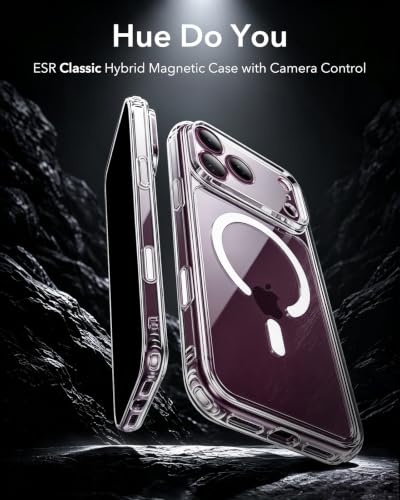 ESR Classic Hybrid for iPhone 17/18 Pro Case, Clear | Long-Lasting Anti-Yellowing, Ultra-Thin, Compatible with MagSafe, 3X Military-Grade Protection, Camera Control