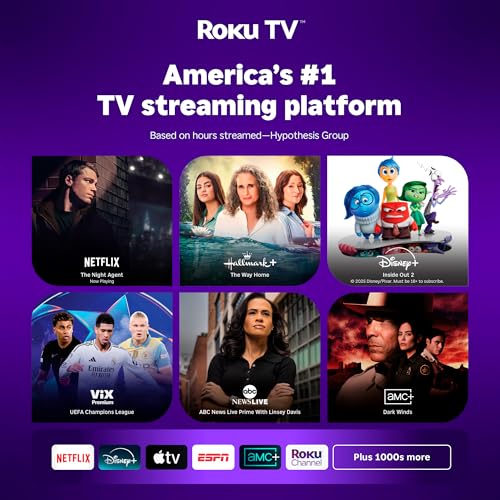Aurzen Roku TV E1R Smart Portable Mini Projector with WiFi and Bluetooth | Roku TV Built-in, Upgraded Sound Base, 180° Rotation, Auto Vertical Keystone, Zoom, Portable for Home Movie/Bedroom/Outdoor