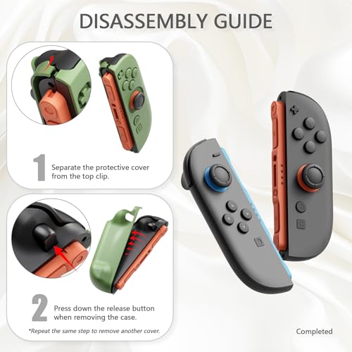PlayVital Hard Case for Nintendo Switch 2 with Extra Stand & Thumb Grip Caps | Split Design, Dockable Protective Full-Body Shell Cover for Nintendo Switch 2 | Solid Color Series, Matcha Green