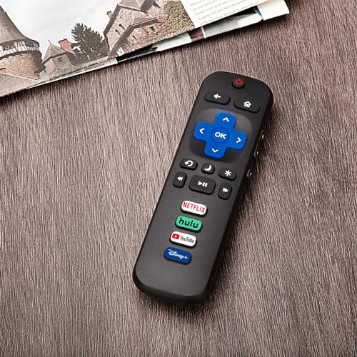 (2 Pack) Replacement Remote Control for Roku TV, for TCL Roku/Onn Roku TVs | for Hisense Roku/Sharp Roku/Element Roku/Westinghouse Roku/Philips Roku Smart TV (Not for Stick & Box) Ready Out of the Box