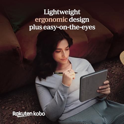 Kobo Libra Colour eReader, 7” Color E Ink, Waterproof, White | 7” Color E Ink Kaleido 3, Dark Mode, Waterproof, eBooks, Audiobooks, Recycled Materials