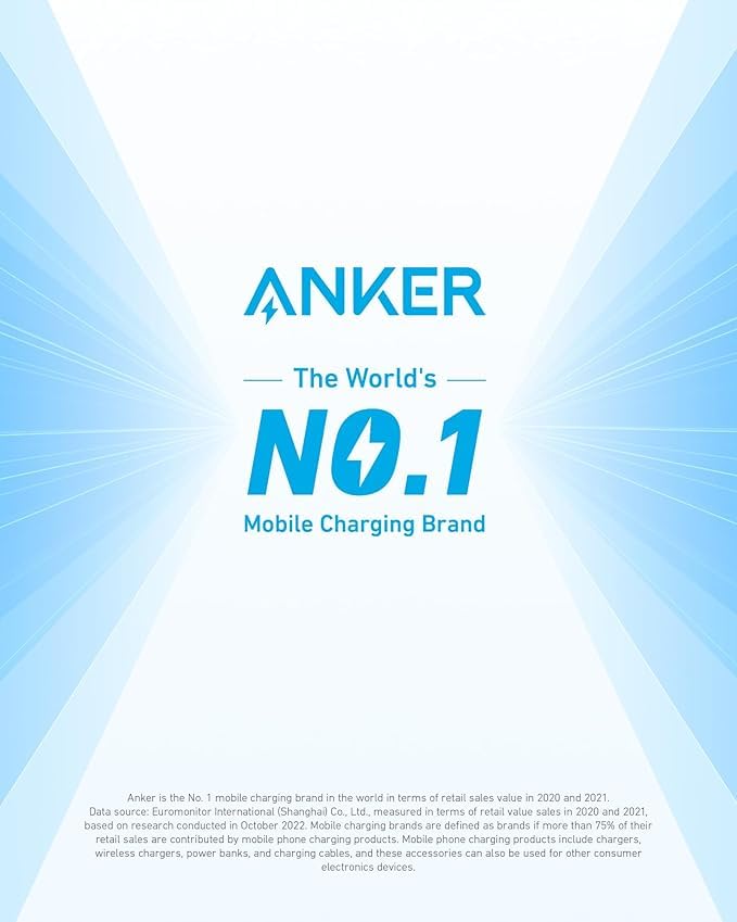 Anker Phone Charger, 20W USB C Charger Block, Type C Charger Fast Charging | For iPhone 18 Pro/17/17 Plus/17 Pro Max/16/16 Plus/16 Pro Max/15 Pro Max/iPad Pro and More (2-Pack with 2 Cables, Black)