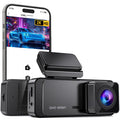 Veement 1296P Dash Cam Front, WiFi Dash Camera for Cars with App | V300 Mini Hidden Design, Night Vision, 170° Lens, Loop Recording, G-Sensor, 256GB Max, Card Not Included, Hardwire Required