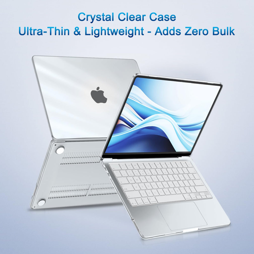 MOSISO Compatible with MacBook Neo Case 13 inch 2026 A3404 A18 Pro Chip | 4 in 1 Kit Precision Fit Crack & Scratch Resistant Protective Hard Shell Case Cover, Crystal Clear
