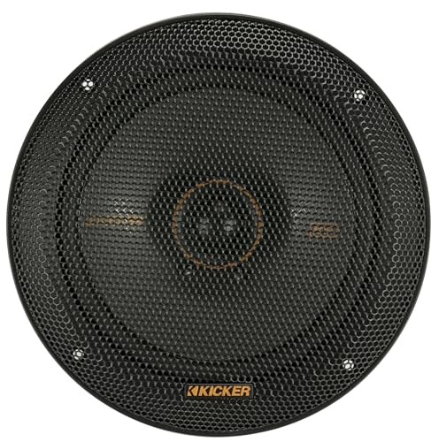 KICKER 51KSC6504 KS-Series 6.5" Coaxial Speakers with .75" tweeters, 4-Ohm, Pair