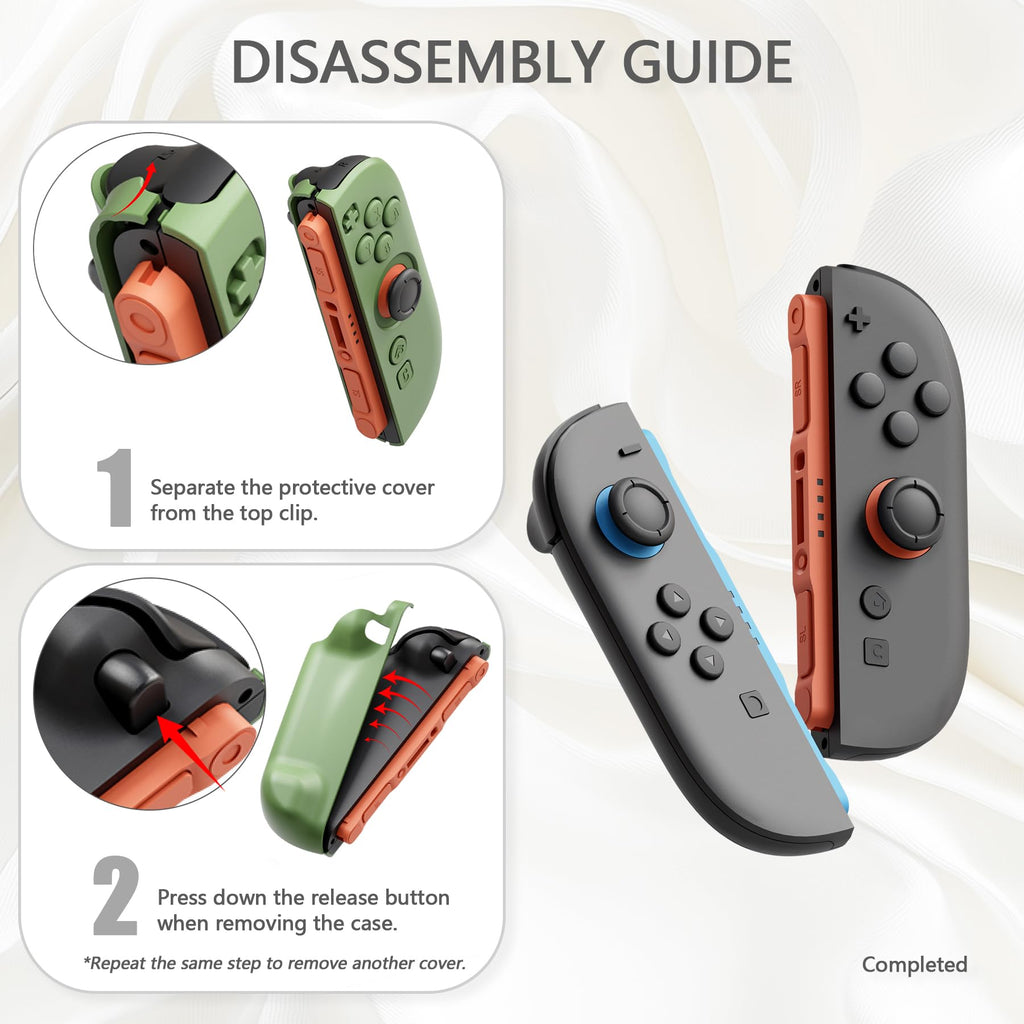 PlayVital Hard Case for Nintendo Switch 2 with Extra Stand & Thumb Grip Caps | Split Design, Dockable Protective Full-Body Shell Cover for Nintendo Switch 2 | Solid Color Series, Matcha Green