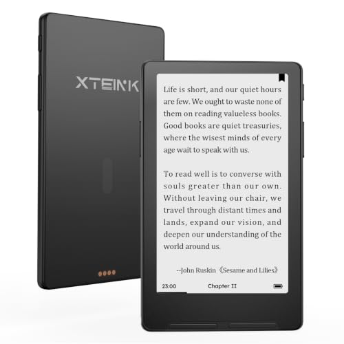 XTEINK X4 Classic Pocket eReader, Ultra-Light 68g & 4.9mm Thin,Reader Gifts | Ultra Thin 0.19" design, 4.3" E ink Paper-feel ,Dual Page Turn Button & Shake, Magnetic Pogo-pin attach,Extended Battery Life