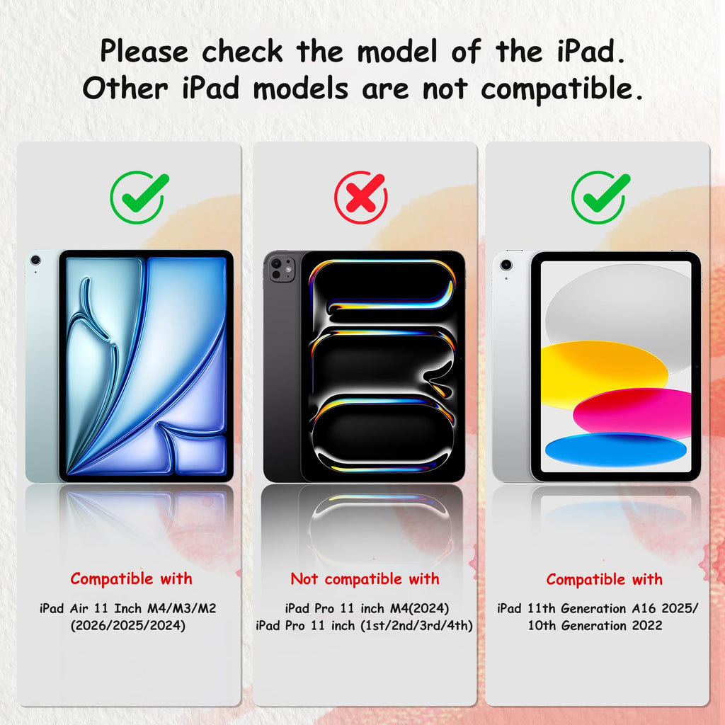 bersem 2 Pack Paperfeel Screen Protector for iPad A16 11/10th & Air 11 Inch