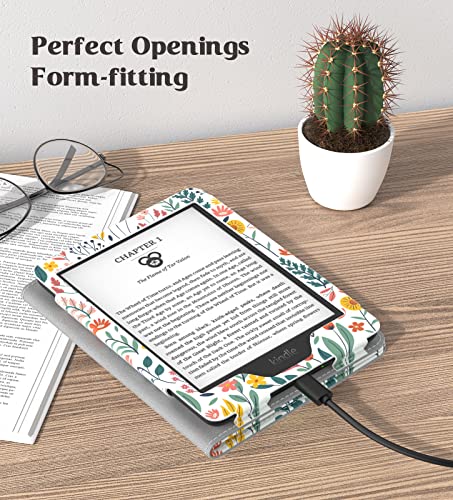 Moko Case for 6" Kindle (11th Generation,2024/2022), Flowers