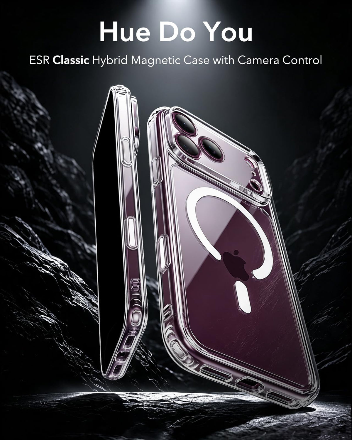 ESR Classic Hybrid for iPhone 17/18 Pro Case, Clear | Long-Lasting Anti-Yellowing, Ultra-Thin, Compatible with MagSafe, 3X Military-Grade Protection, Camera Control