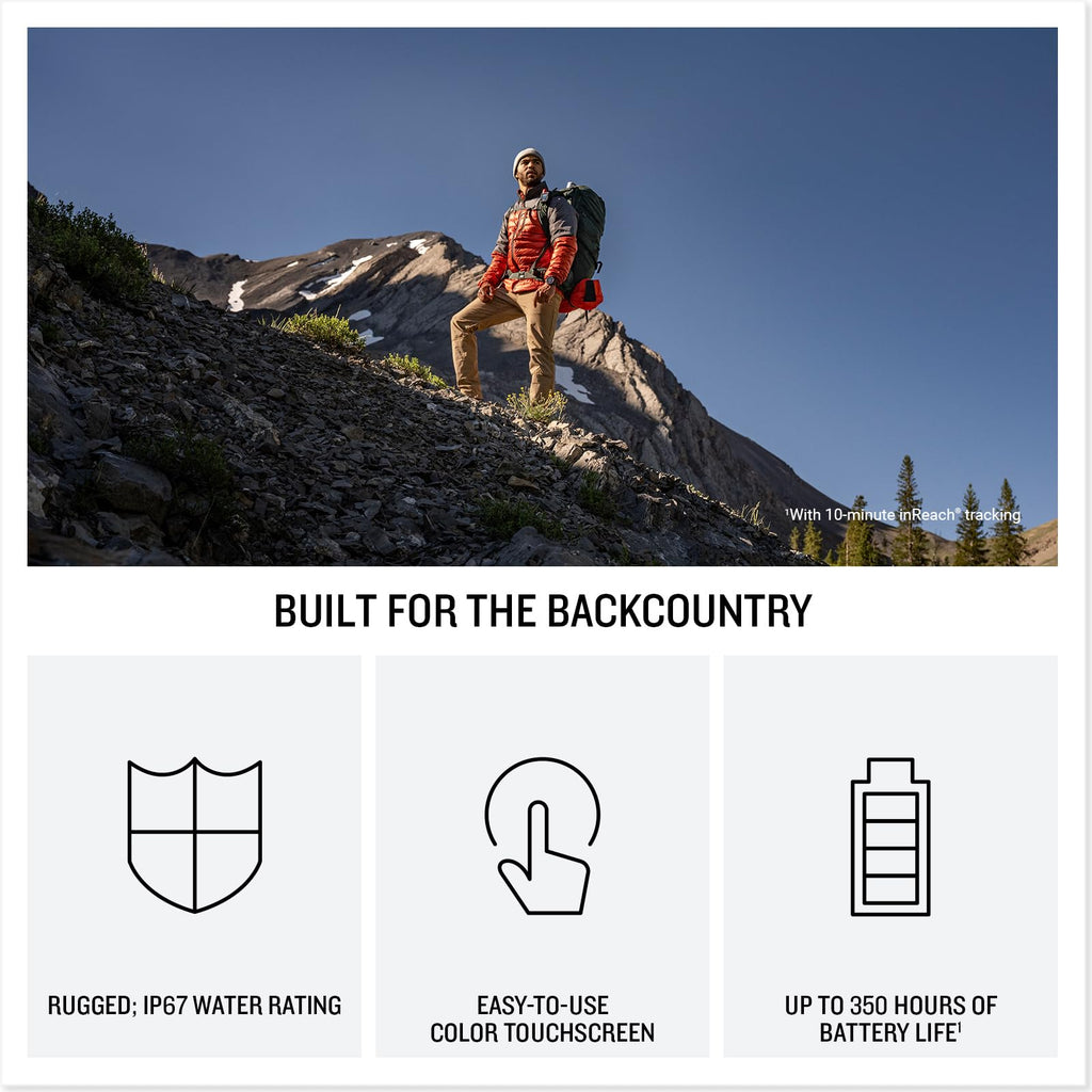 Garmin inReach® Mini 3 Plus, SOS Satellite Communicator | Photo, Voice & Text Messaging Beyond Cell Service, Global Coverage, Color Touchscreen Display, Active Subscription Required