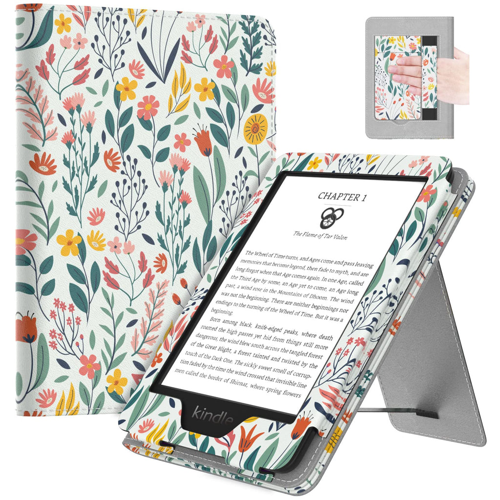 Moko Case for 6" Kindle (11th Generation,2024/2022), Flowers