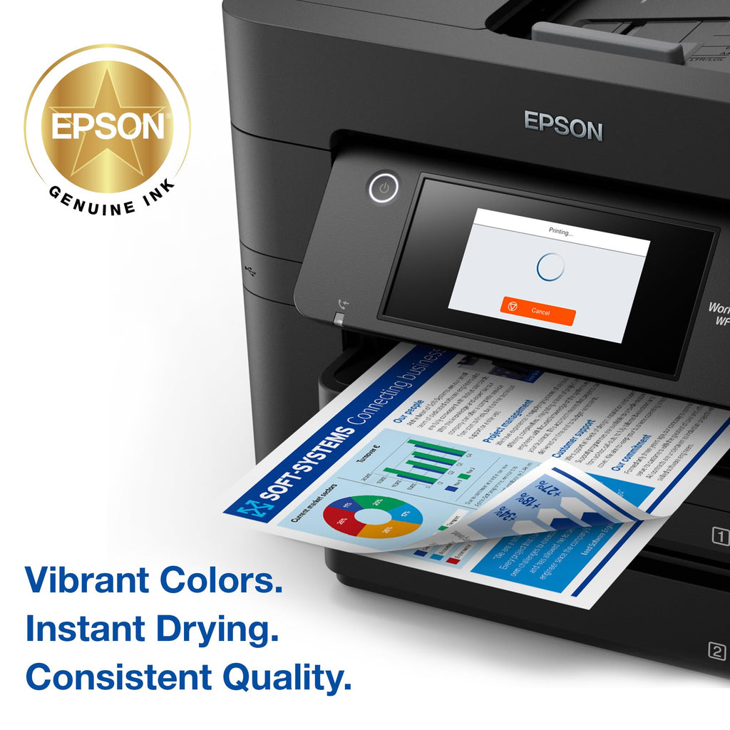 EPSON 822 DURABrite Ultra Ink High Capacity Black & Standard Color Cartridge Combo Pack (T822XL-BCS) Works with WorkForce Pro WF-3820,3823, 4820, 4830, 4833, 4834
