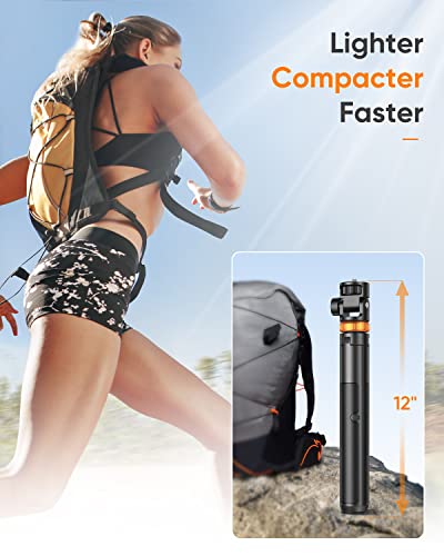 EUCOS 62" Phone Tripod, Tripod for iPhone & Selfie Stick with Remote | Extendable Cell Phone Stand & Ultimate Phone Holder, Solidest Phone Stand Compatible with iPhone/Android