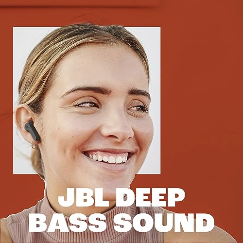 JBL Vibe Beam - True Wireless Earbuds - Black | JBL Deep Bass Sound, Comfortable fit, Up to 32 8h 24h total hours of battery life with speed charging