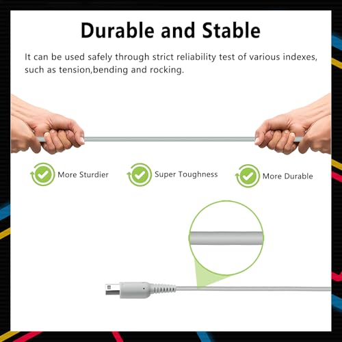 3DS Charger, DTOL 3DS Charger Compatible with Nintendo 3DS/ DSi/DSi XL/ 2DS/ 2DS XL/New 3DS 100-240V Wall Plug Adapter 2 Pack