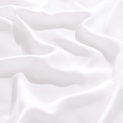 Bedsure PureWoven 100% Rayon Derived from Bamboo, Queen Sheets, 4 Pieces | Featured in Forbes Vetted, Cooling Sheets for Hot Sleepers, Breathable & Silky Soft, 16" Deep Pocket Bedding, White