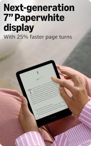 Amazon Kindle Paperwhite 16GB (2024 model) – 7" glare-free display and weeks of battery life – Black