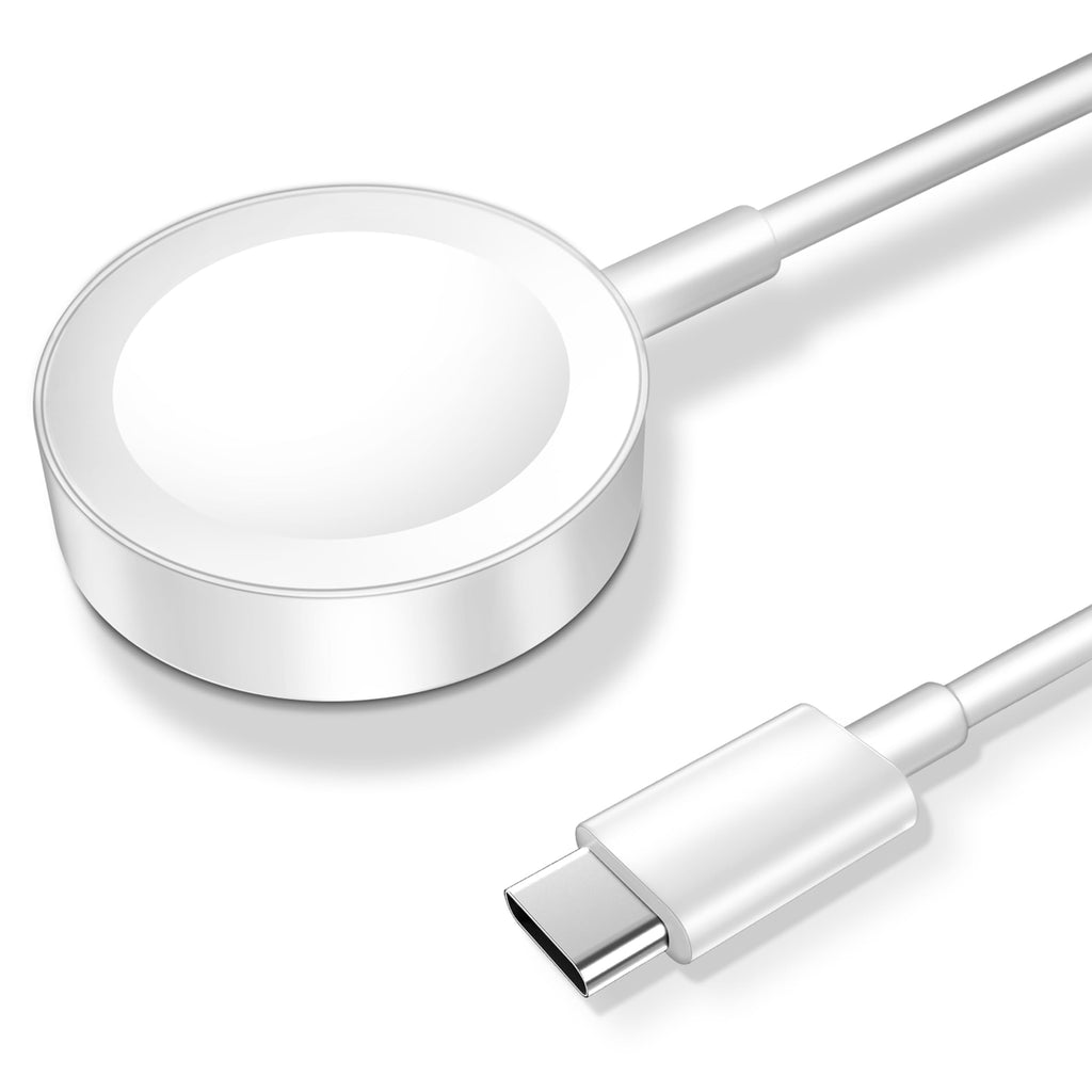 2026 Upgraded for Apple Watch Charger Magnetic USB C Charging Cable | Wireless iWatch Charger Cable Dual-Chip Compatible with Apple Watch Series Ultra/SE/12/11/10/9/8/7/6/5/4/3/2-3.3FT,White