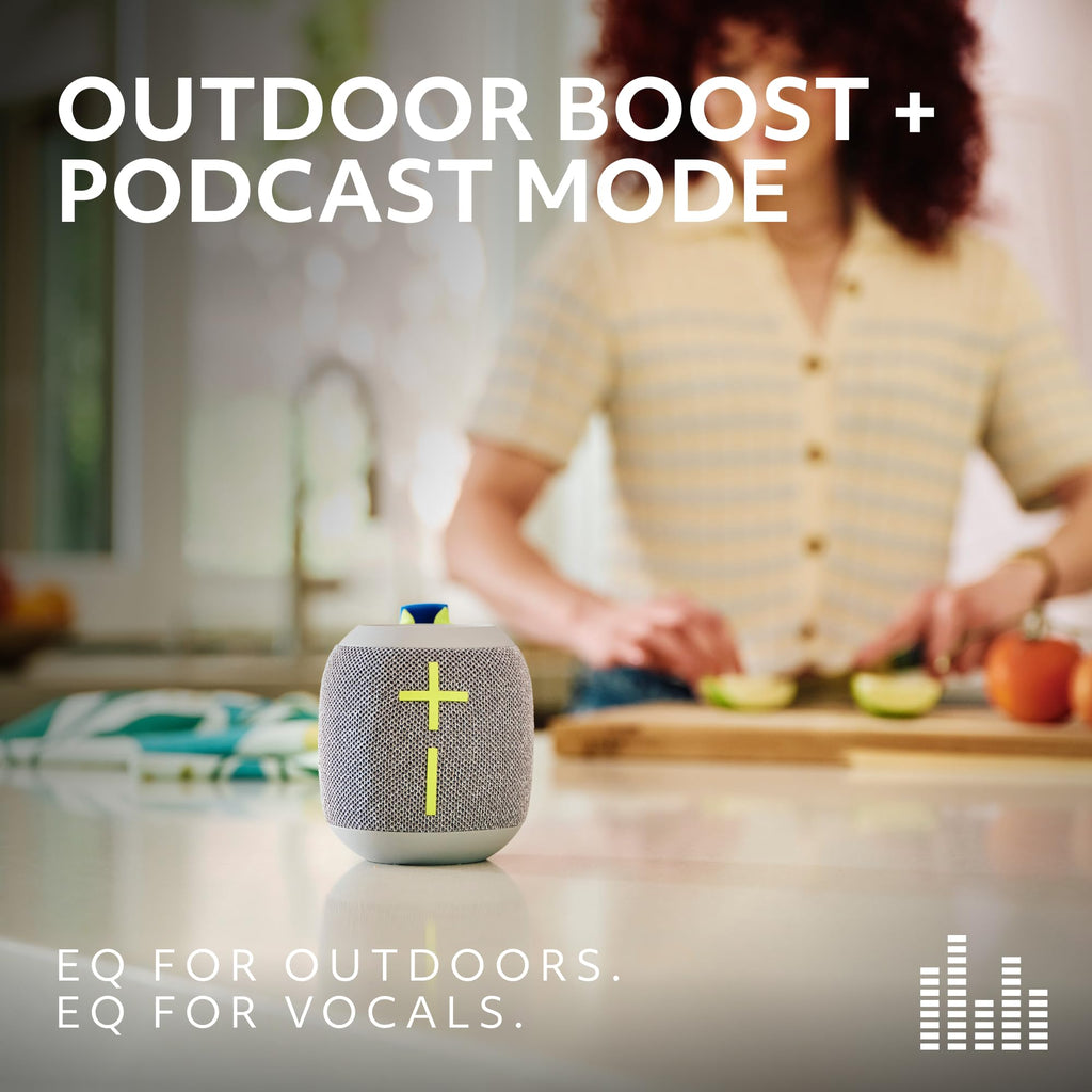 Ultimate Ears WONDERBOOM 4 Portable Waterproof Speaker - Blue | Balanced 360-Degree Sound and Bass, Dustproof, Floating, 131ft (40m) Range