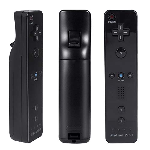 Motion Plus Wii Controllers 2Packs with Nunchucks, Wii Remote Controllers Compatible for wii and Wii U with Built in Motion Plus