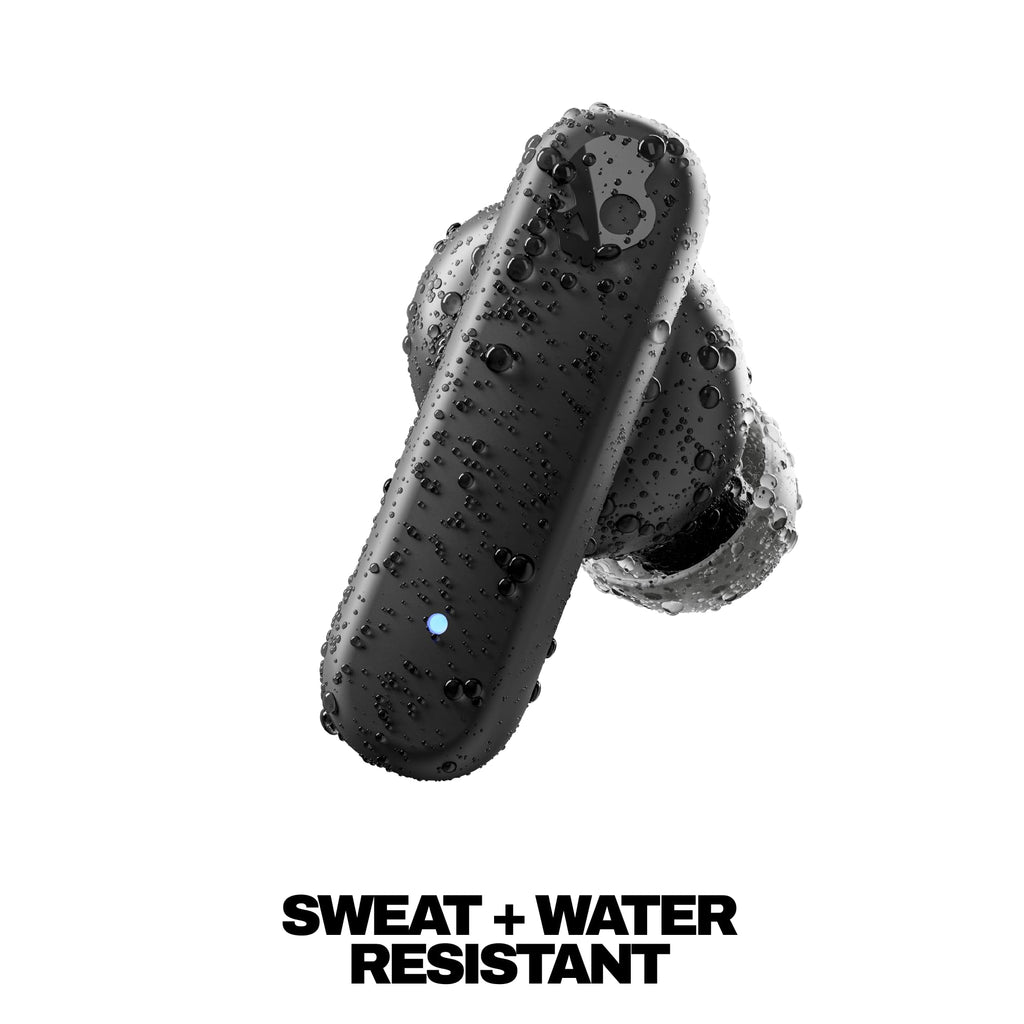 Skullcandy Smokin’ Buds Wireless Noise Isolating Earbuds - True Black | In-Ear Fit, Bluetooth, 20 Hours Battery, IPX4 Sweat and Water Resistant, Microphone for iPhone Android, Commuting, Studying