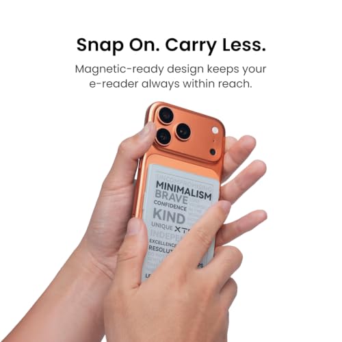 XTEINK X4 Classic Pocket eReader, Ultra-Light 68g & 4.9mm Thin,Reader Gifts | Ultra Thin 0.19" design, 4.3" E ink Paper-feel ,Dual Page Turn Button & Shake, Magnetic Pogo-pin attach,Extended Battery Life