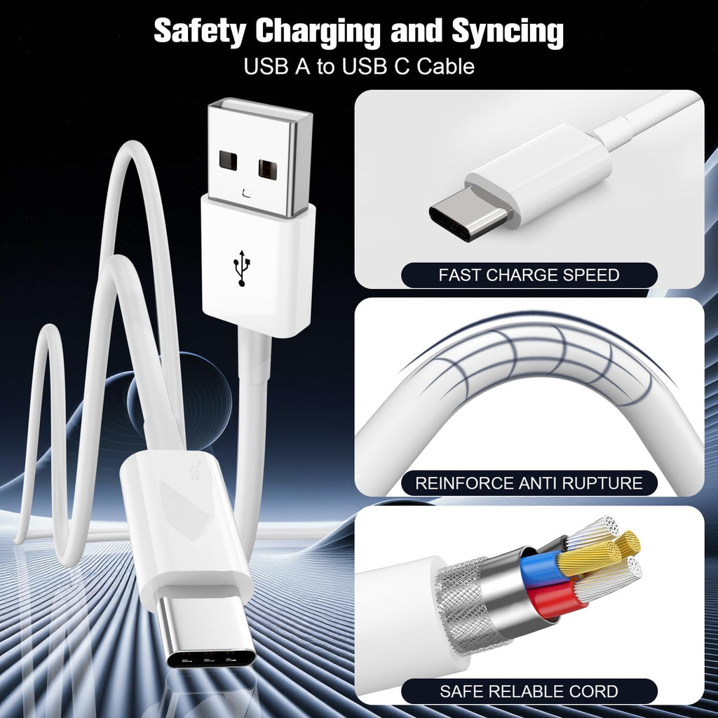 Car CarPlay Cable for iPhone18 Pro Max 17/16/15, USB A to USB C for Carplay | Compatible with iPhone 18/17/16/15 Plus,Pro,Pro Max, iPad USB C Cable 10th, iPad Air Car Charger Cable Cord 3FT (White)