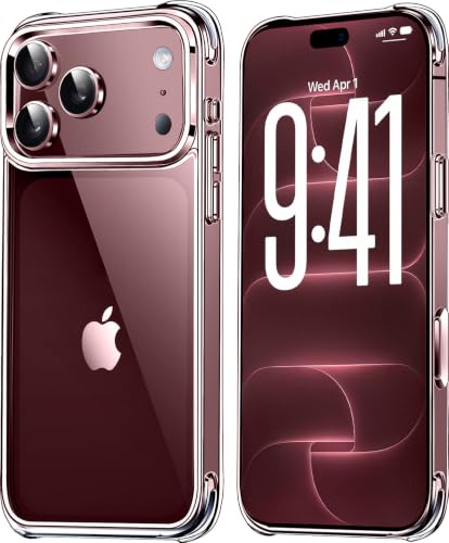 Mkeke for iPhone 18 Pro Case Clear [Not-Yellowing] | [Military-Grade Drop Protection] Shockproof Protective Phone Bumper 2026