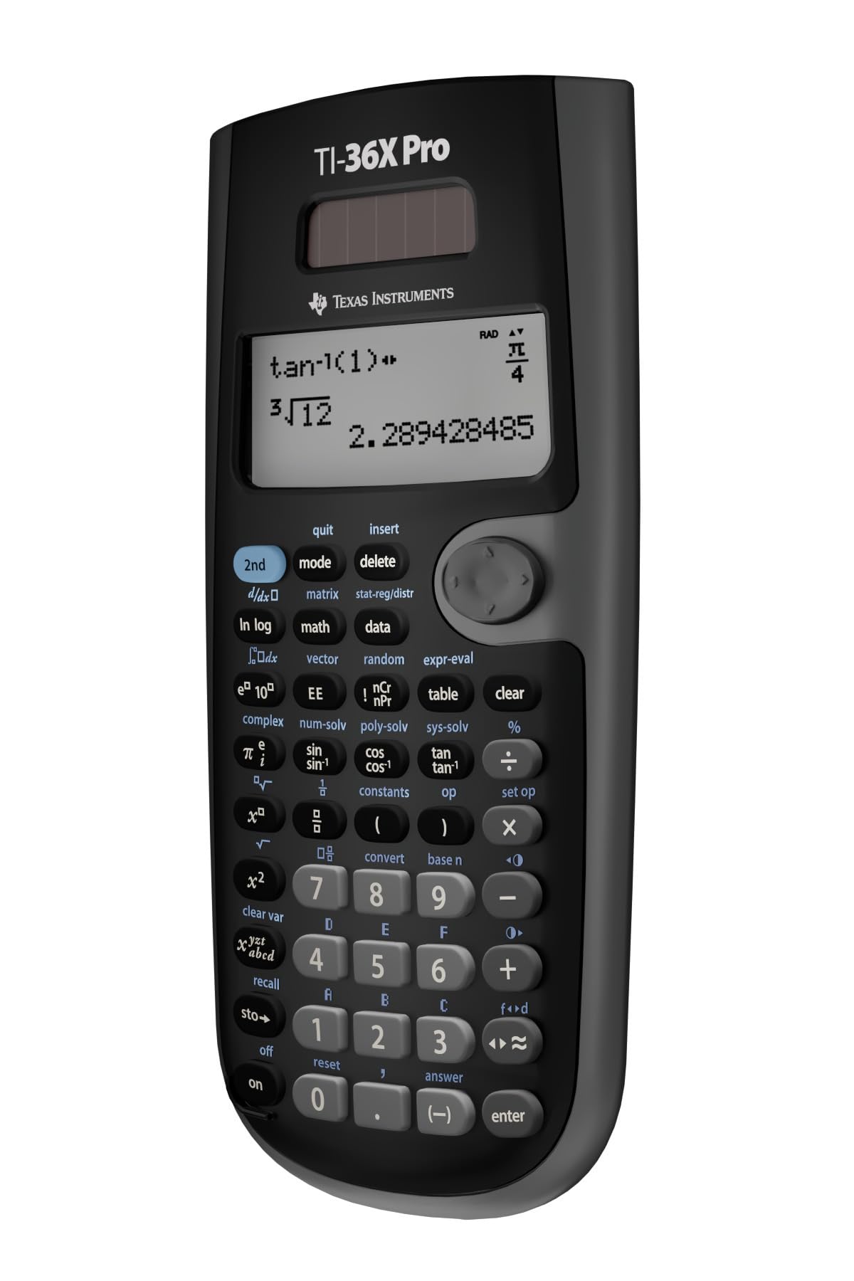 Texas Instruments TI-36X Pro Engineering/Scientific Calculator | 9.7 Inch | Black.