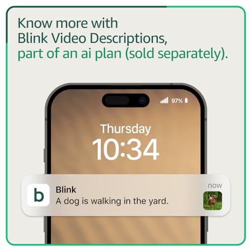 Blink Outdoor 4 and Battery Doorbell 2K+ (newest model) — Two-year battery 1080p cameras and 2K battery doorbell. Sync Module Core included — 5 Cameras + Doorbell (Black)