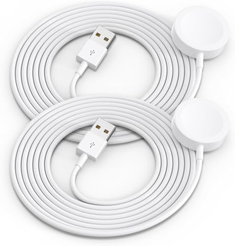 Amasuki 2Pack Upgraded for Apple Watch Charger USB Magnetic Wireless Fast iWatch Charger Portable Compatible with iWatch Ultra/Series 11/10/9/8/7/6/SE/SE2/5/4/3/2/1-[3.3FT]