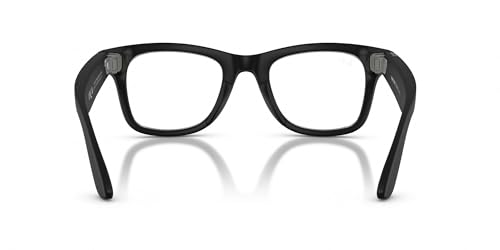 Ray-Ban Meta (Gen 2), Wayfarer, Matte Black | Smart AI Glasses for Men, Women — 2x Battery Life — 3K Ultra HD — 12 MP Ultra-Wide Camera, Audio, Video Recording — Clear Lenses — Wearable Technology