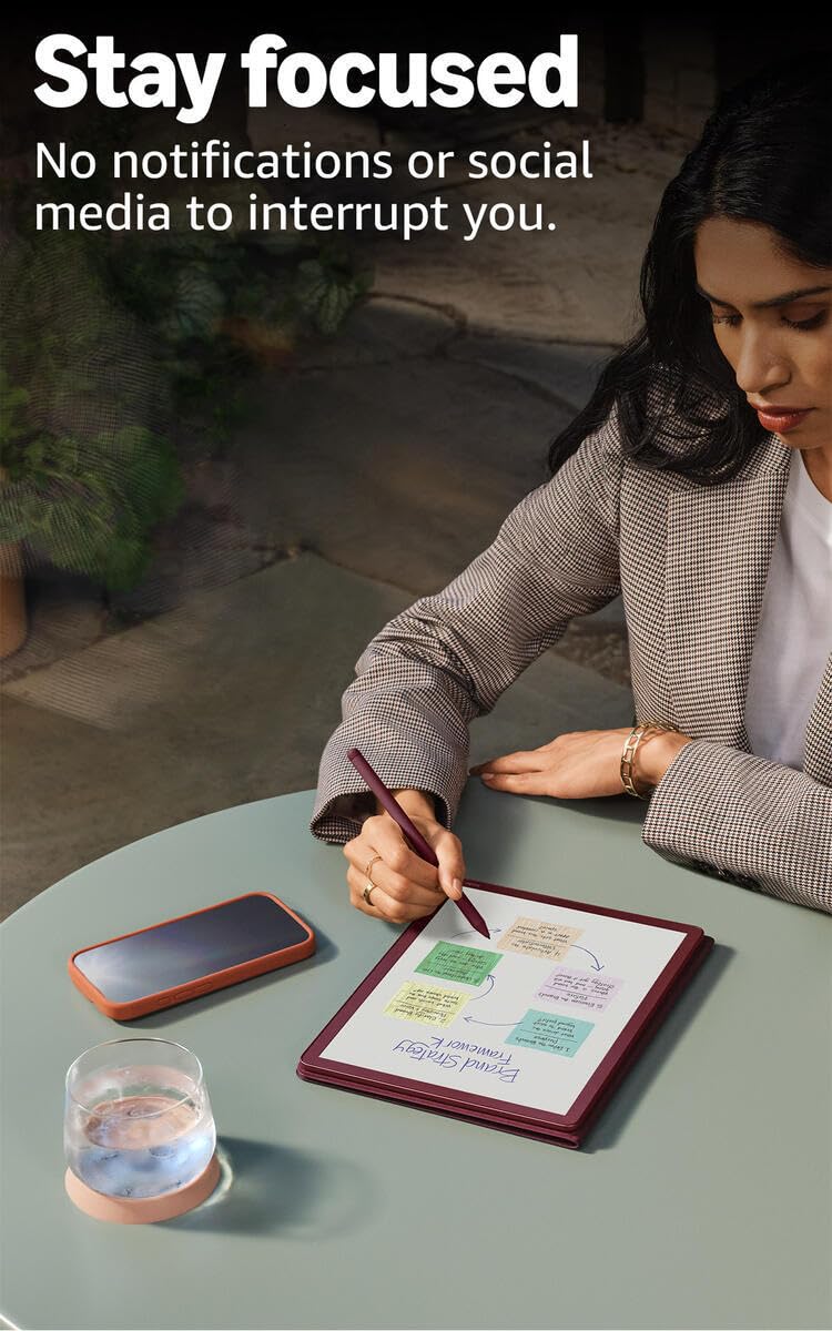 Amazon Kindle Scribe Colorsoft 64GB (newest model) — 11” paper-like color display — Write in notebooks, docs, and books. Read in any light. Pen included - Graphite