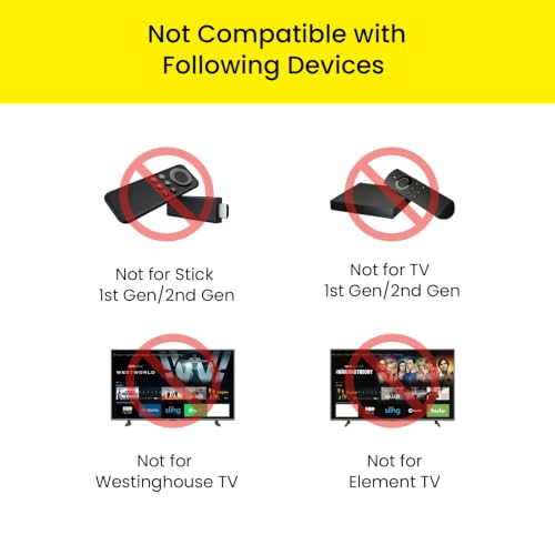 Replacement Remote for Insignia Toshiba Amazon Fire Smart TV | Voice Control, Simple Setup, 1-Year Warranty