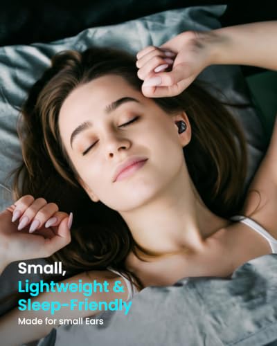 TOZO A1 Wireless Earbuds Bluetooth 5.3 Light Weight in Ear Headphones | IPX5 Waterproof,2 Mics for AI Calls,Immersive Premium Sound Bass Headset with Charging Case,32 EQ via App Black