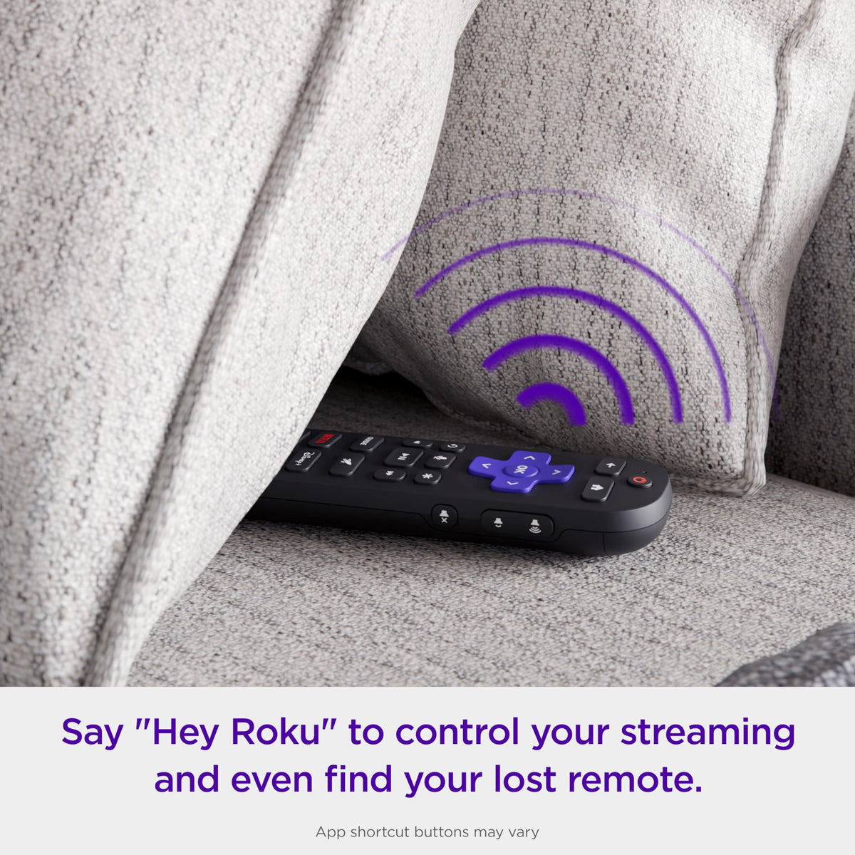 Roku Voice Remote Pro (2nd Ed.), TV Remote Control with Backlit Buttons | Hands-free Voice Controls, Rechargeable, & Lost Remote Finder - Replacement Compatible with All Roku TV, Players & Audio