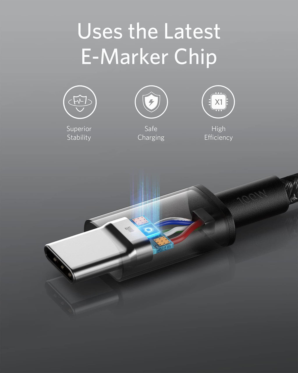 Anker USB C to USB C Cable, 100W Fast Charging Cable (2-Pack, 6 ft, Black) | For iPhone 18 / 17 Series, MacBook Pro 2020, Pixel, and More (Not for Video Output)