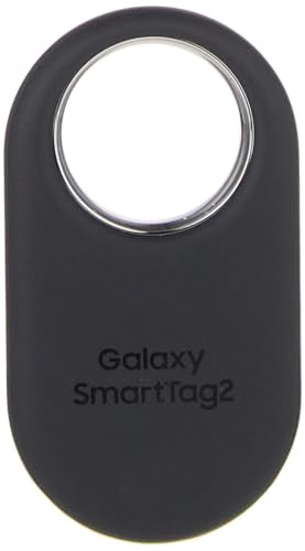 Samsung SmartTag2 (2023) Bluetooth + UWB, IP67 Water and Dust Resistant, Findable via App, 1.5 Year Battery Life - Black (International Version)