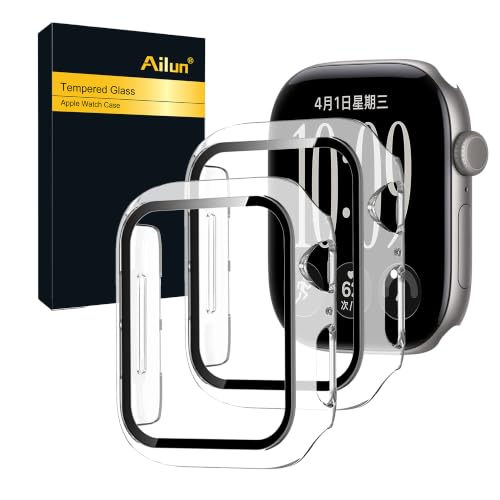 Ailun 2 Pack Screen Protector Case for Apple Watch Series 12, 42mm, Clear