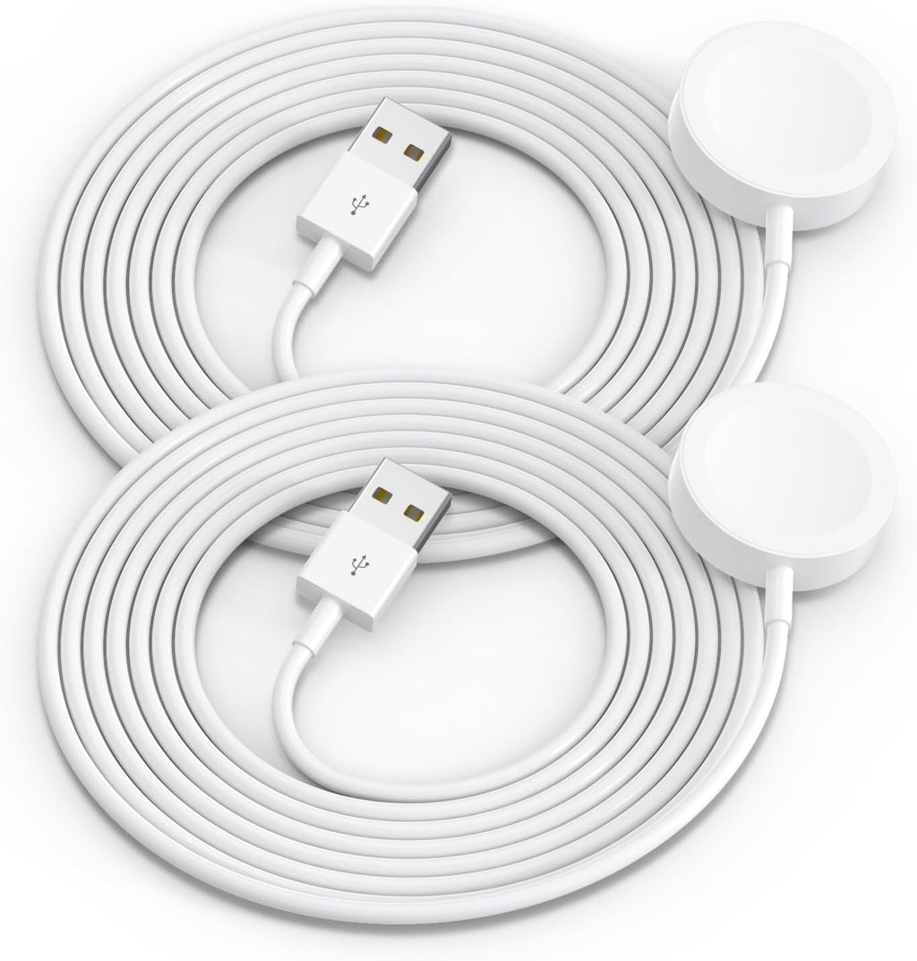 Amasuki 2Pack Upgraded for Apple Watch Charger USB Magnetic Wireless Fast iWatch Charger Portable Compatible with iWatch Ultra/Series 11/10/9/8/7/6/SE/SE2/5/4/3/2/1-[3.3FT]