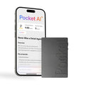 Pocket AI Voice Recorder, Auto Transcription, AI Note Taker, Space Grey | Recording Device, Action Items, Mind Maps, Ask Pocket, 4-Day Battery, MagSafe, iOS & Android