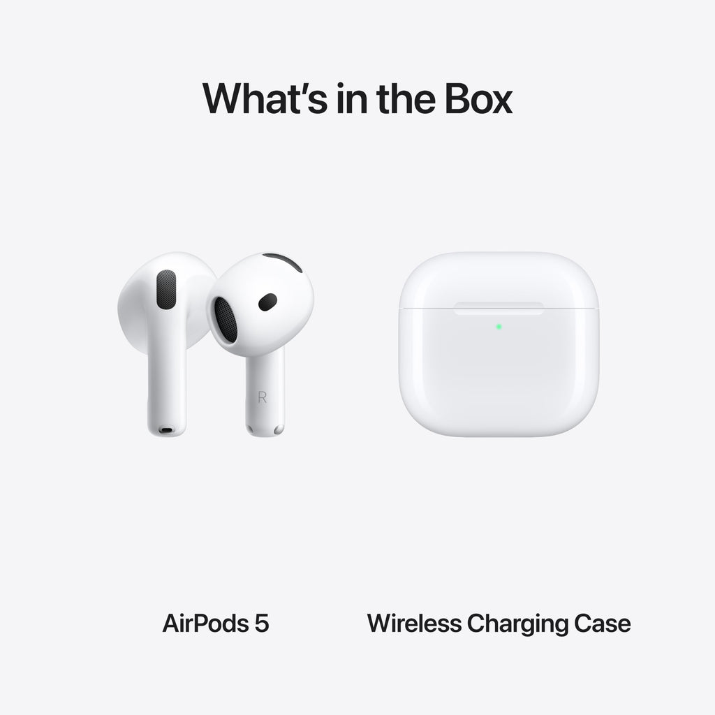 Apple AirPods 5 with Wireless Charging Case | Wireless Earbuds, Wireless Charging Case, Active Noise Cancellation, Personalized Spatial Audio, Live Translation, H2 Chip