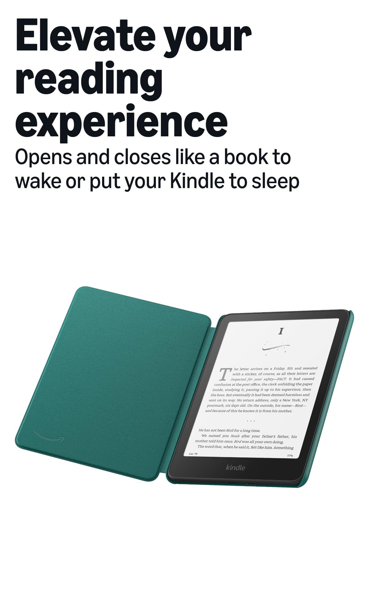 Amazon Plant-Based Leather Case- Lightweight, Protective Cover Designed with Sustainability in Mind for Kindle Paperwhite and Kindle Colorsoft