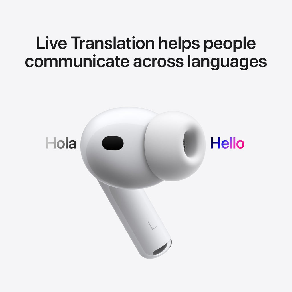 Apple AirPods Pro 3 Wireless Earbuds with Active Noise Cancellation | Live Translation, Heart Rate Sensing, Hearing Aid Feature, Bluetooth Headphones, Spatial Audio, USB-C Charging