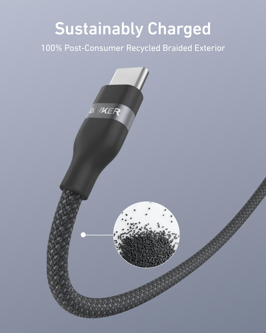 Anker Nano USB C to USB C Cable, 240W Fast Charging Cable (Black, 6ft) | Flexible Multi-Color Braided Charger for iPhone 18 / 17 Series, MacBook Pro, and More