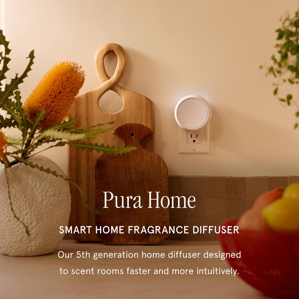 Pura Home Diffuser Refill, 2 Pack, Cozy Cashmere | Scent Refill for Pura Home Smart Plug-In Wall Diffusers, Clean and Safe, Long-Lasting Fragrance for Home and Office