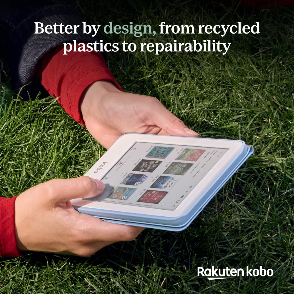 Kobo Clara Colour | Colour eReader | 6” Glare-Free Colour E Ink Kaleido™ 3 Display | Dark Mode Option | Waterproof | Audiobooks | 16GB of Storage | White